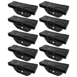 cyclingcolors 10x Slatted Frame Caps Holder 38 x 8 mm TPR Type End Cap Holder Bed Flexible Rubber Black