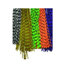 Wapsi Barred Round Rubber - Medium White/Chartreuse/Black