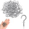 SIYUPU 100 Pcs Small Hooks, Screw-in Wall Hooks for Hanging