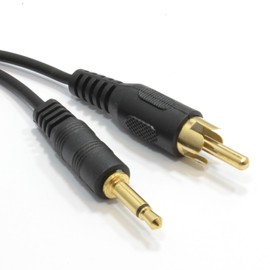 kenable 3.5mm Mono Jack Plug To Single RCA Phono Plug Cable 1.2m Gold [1.2 metres]