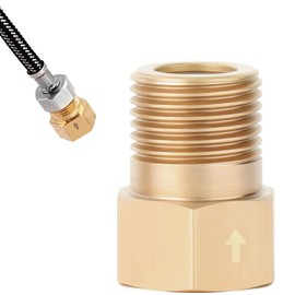 1/4 Inch Brass Check Valve, 1/4" Female to 1/4" male Thread Check Valve One Way Non-Return Valve for Water Oil Gas Check Valve,Non Return One Way Prevent Backflow 1PACK (1/4" Inner to Outer)