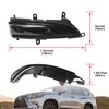 NSLUMO Sequential LED Side Mirror Marker Lights Compatible w/Lex'us GX460
