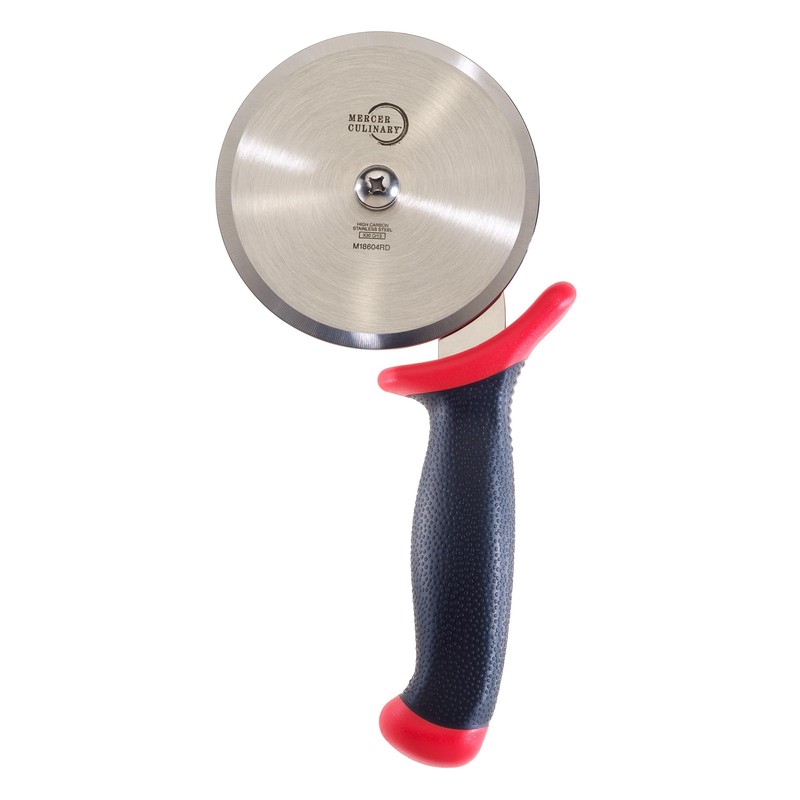 Mercer Culinary Millennia Pizza Cutter with Red Handle, 4 Inch