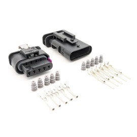 5 Pin Connector Plug Set for Mass Air Flow Meter Sensor MAF Harness for 1-1718806-1 4F0973705 8K0973205