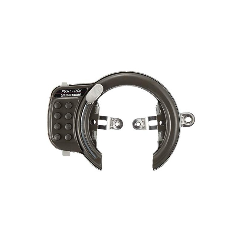 Bridgestone CLK-PL A515712DGC Bicycle Key Push Lock Ring Lock Gray