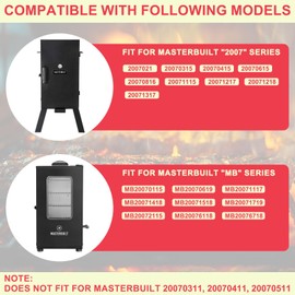 DcYourHome Stainless Steel Replacement Wood Chip Tray for Masterbuilt 30 and 40 Inch Digital Electric Smoker, Wood Chip Box Parts for 9007140023 Masterbuilt Electric Smoker Accessories,7.5''L X 4.5''W