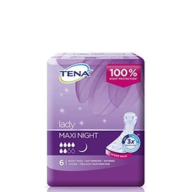 Tena | Quality | Pack of 6 Lady Maxi Night | White