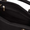 Lux blpa-p1406-00s Round Zipper 2-Way Handbag, Normal Black