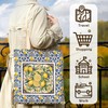 Italian Amalfi Coast Lemon Canvas Tote Bag, Lemon Themed Gifts