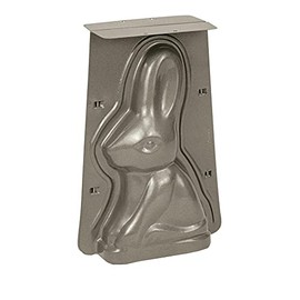Städter 661745 Baking Mould in the Shape of an Easter Bunny from the We Love Baking Collection, Made of Silver Metal, Capacity: 1000 ml, Size: 18 x 26 x 8 cm