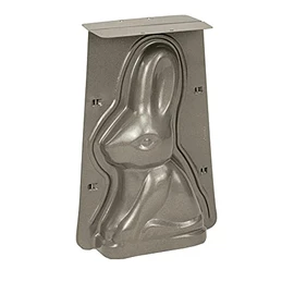 Städter 661745 Baking Mould in the Shape of an Easter Bunny from the We Love Baking Collection, Made of Silver Metal, Capacity: 1000 ml, Size: 18 x 26 x 8 cm