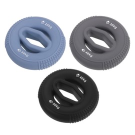 uxcell Hand Grip Strengtheners, 20-30/30-40/40-50kg Silicone Grip Strength Training for Rock Climbing, 1 Set