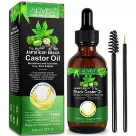 100% Pure Jamaican Black Castor Oil, Organic 100% Pure Cold Pressed NEW Hair Growth Oil!!!