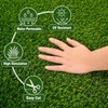 Minicoco Artificial Fake Grass Door Mats Garden Doormat Outdoor Rug