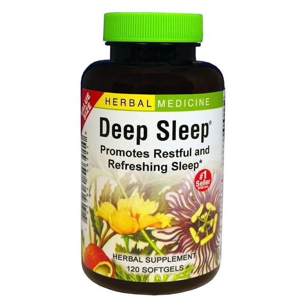 Deep Sleep® Herbal Sleep Aid: 120-Count Bottle of Softgels