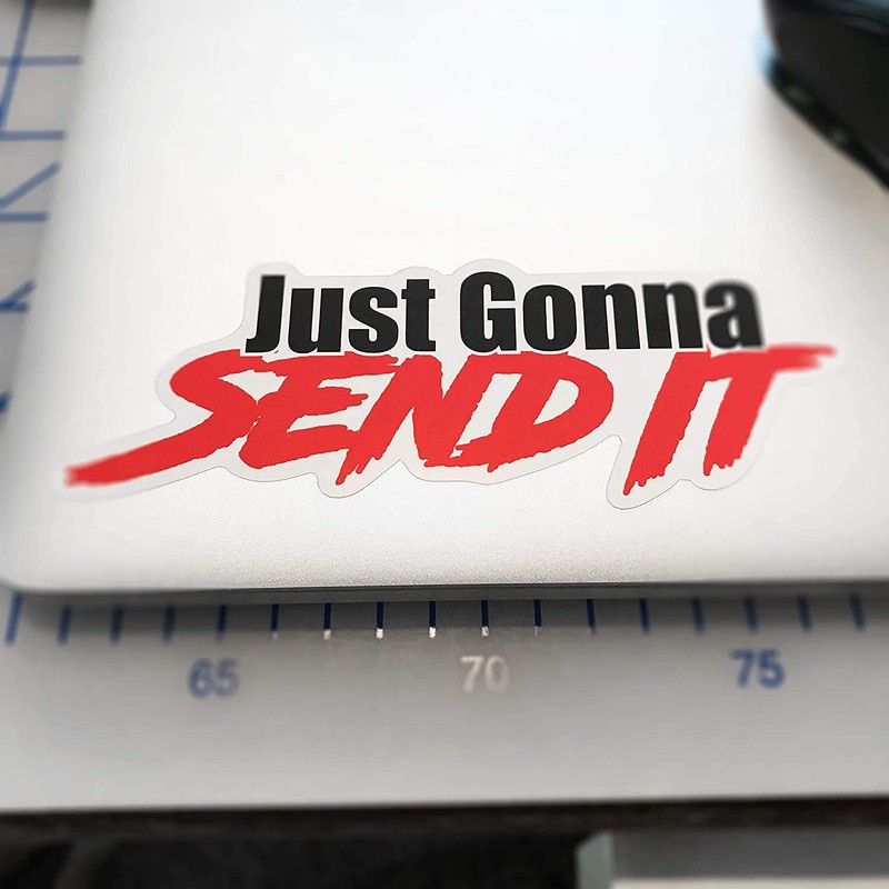 Darknalia | Just Gonna Send It Sticker | Funny car