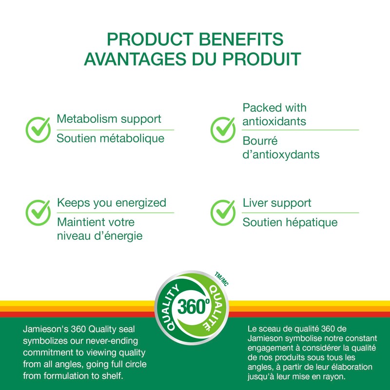 Jamieson Jamieson 100% Complete Multivitamin for Adults, Supports Energy, Immunity