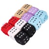 6 Pairs Car Rearview Mirror Hanging Plush Dice with Dots