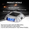 LEZOOY 2 Pack Solar Driveway Ground Marker Lights Waterproof Outdoor