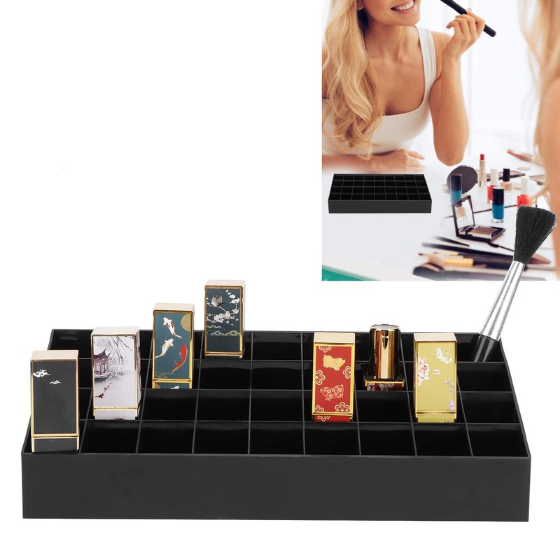Tyenaza 36 Grids Makeup Storage Box, Lipstick Organizer Storage Box