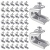 Hicarer 50 Pcs 1/4" x 20 Beam Clamp Steel Screw