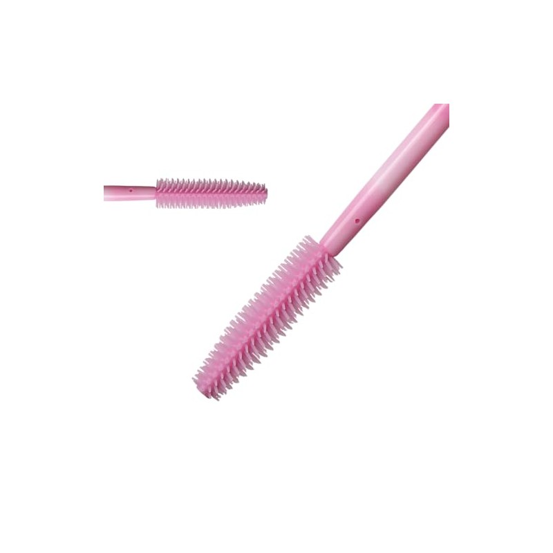 50Pcs Varita de Máscara de Silicona, Cepillos Desechables para Pestañas,