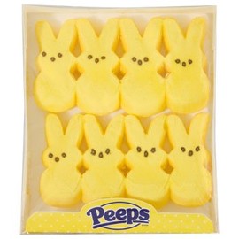 Easter Candy Peeps Yellow Marshmallow Bunnies, 8-ct. Packs