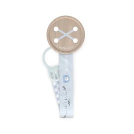 Suavinex, Chupetero de Tela para Bebé, Cinta con Diseño a Doble Cara, Cadena Chupete Bebé, Sujeta - Clip con Pinza. Para Bebés +0 Meses, Apto Recién Nacido, Wild&Free, Azul