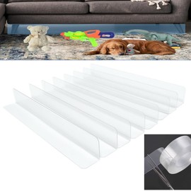 Under The Couch Blocker Clear Toy Blockers for Furniture - Stop Things from Going Under Couch Sofa Bed and Other Furniture (8Pcs-15.74" L*3.15" H Total 126" L)
