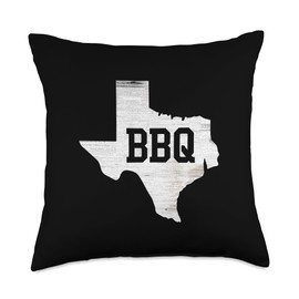 BBQ Texas Barbecue Grill Smoker Cook Chef Cuisine Throw Pillow