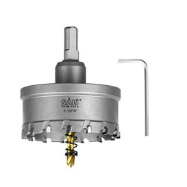 SALI 2-13/16"(72mm) TCT Hole Saw Kit Tungsten Carbide Tipped Hole Saw Drill Bit with Titanium-Plated Pilot Drill bit for Metal, Stainless Steel, Iron, Wood, Plastic