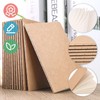 Koogel 24PCS Mini Notebooks,Blank Pocket Notepads 8.9x12.7cm Brown Notebooks Small