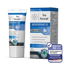 No Sweat Antiperspirant Gel 50 ML - Suitable Usage For Face-Neck-Nape Helps Prevent Excess Facial Sweating and Facial Shining-Suitable For Active Work and During Gym