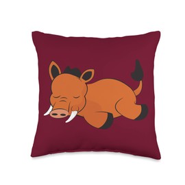 Kaisi Drawing, Snooze, Snooze, Dream Sleep, Dream Pajamas, Children's Snooze Light, Boar Sleep Throw Pillow, 16x16, Multicolor