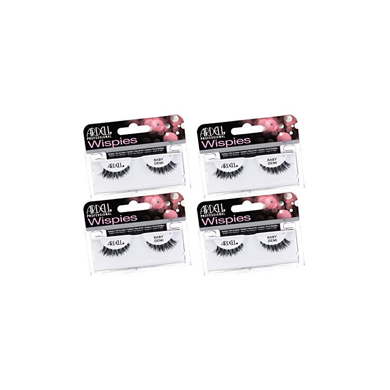 Ardell Pestañas postizas Baby Demi Wispies Negro (paquete de 4)