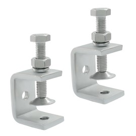 Aracombie 2Pcs Stainless Steel C Clamp, 30mm Tiger Clamp, Small C Clamps for Woodworking, Welding, and DIY Projects, Durable and Corrosion-Resistant with Wide Jaws and Protective Pads