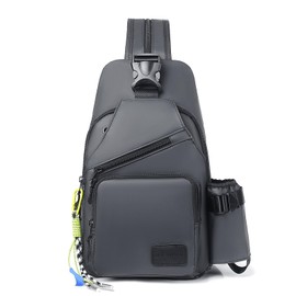 Long Keeper Mens Sling Bag Chest Bag Crossbody Travel Backpack Small Shoulder Bag With USB Port Dual-Use Sling Backpack Casual Daypack for Hiking Travel Sport