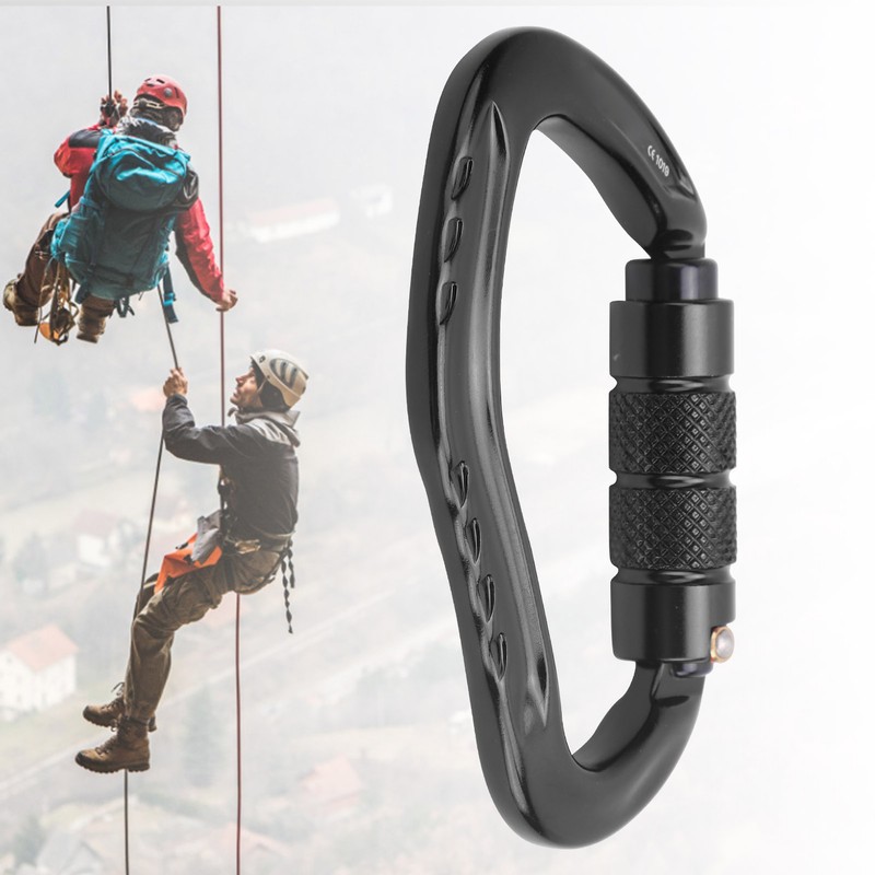 Outdoor Rock Climbing Carabiner Aluminum Alloy Auto Locking Safety Buckle