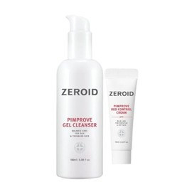 Zeroid Pimprobe Gel Cleanser 180ml + Control Cream 10ml / 제로이드 핌프로브 젤 클렌저 180ml + 컨트롤 크림 10ml