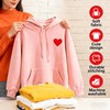 12 Pcs Red Heart Patch Iron On Decals for Clothes