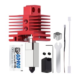 Upgrade 2.0 Hotend Kit for X1 Series, 3D Printer Print Head Hot End 0.4mm Hardened Steel Nozzle Heating Block Kit with 24V 48W Ceramic Heater Cartridge NTC 100K Thermistor for Bambu Lab X1/X1C