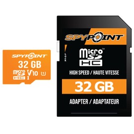 SPYPOINT 32GB SD Memory Card for Cell Cameras for Hunting (Pack of 1)