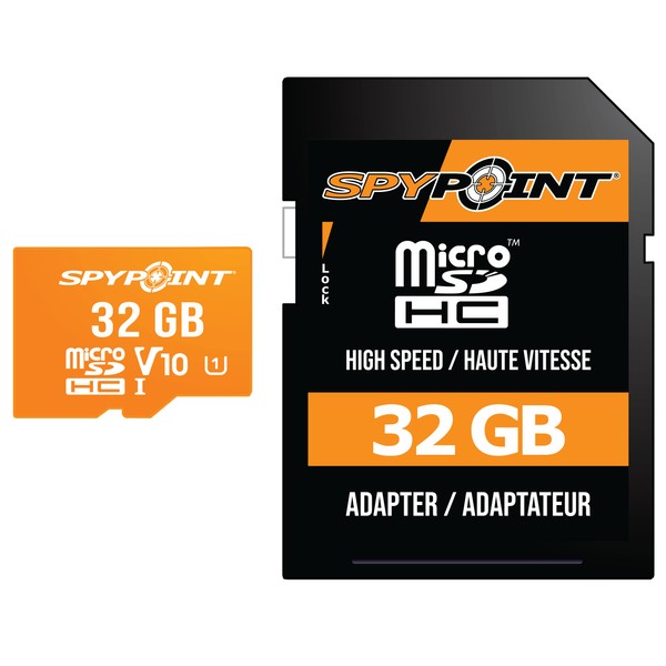 SPYPOINT 32GB SD Memory Card for Cell Cameras for Hunting (Pack of 1)