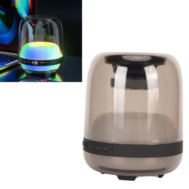 RGB Bluetooth 5.1 Speaker 1200mAh USB Rechargeable IPX4 Waterproof 9D