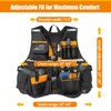 Electrician Tool Vest for Men, Tool Vest Electrician with Molded