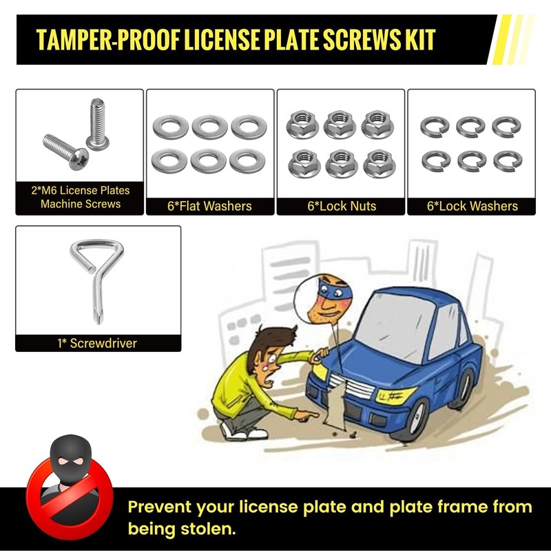Oyviny Trailer License Plate Bracket Holder & Universal License Plate