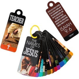 Names of Jesus Cards on Ring - 12 Pieces