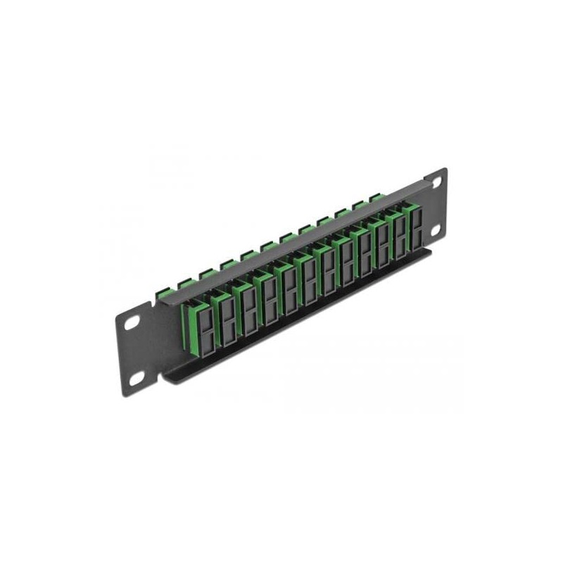 Delock 10 Inch Fibre Optic Patch Panel 12 Port SC
