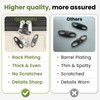 Premium 8 Pcs Anti Theft Zipper Clips, Space Gray (Gunmetal),