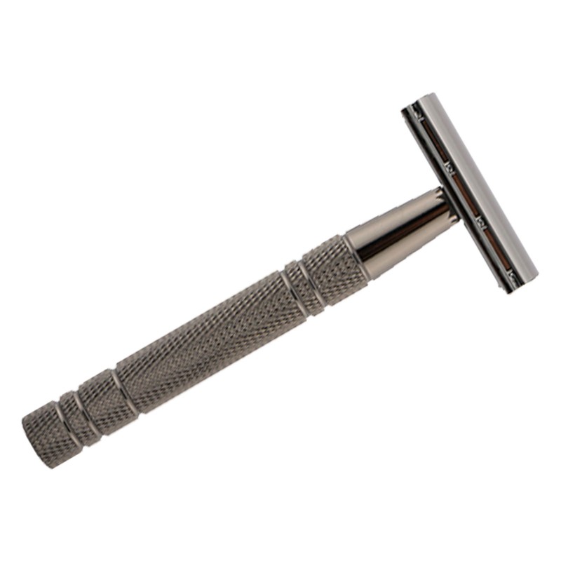 Manual Beard Trimmer 5 Blades Professional Metal Safe Portable Double